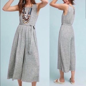 SOLD Meadow Rue by Anthropologie Alchemist Jumpsuit in Silver Metallic Size Sm